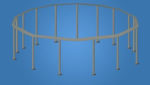 Каркас для бассейна ULTRA FRAME 549x132