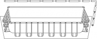 Верхний периметр прямоугольного бассейна Intex 732х366х132 Rectangular Ultra XTR Frame
